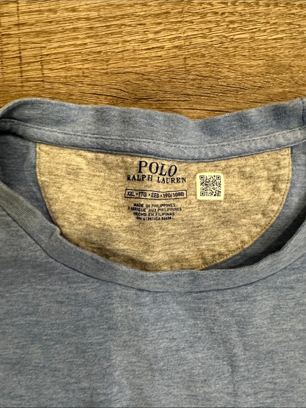 Polo by Ralph Lauren Light Blue Long Sleeve Crewneck Shirt XXL
